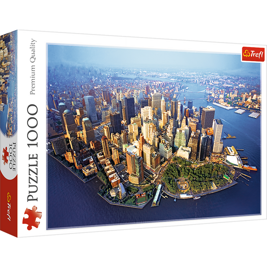 1000 Piece Jigsaw Puzzles, New York, NYC Puzzle with City Skyline and Aerial View, Puzzle of USA, Adult Puzzles, Trefl 10222 - Bridge Toys - Premium Jigsaw Puzzles - Little Red General Store