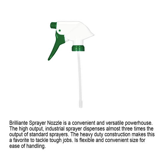 Brilliante Crystal Maulti-Surface Cleaner Spray Bottle + 1 Gallon Refill Bottle