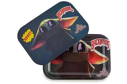 3D Holographic Metal Rolling Tray w/ Magnetic Lid (Design B14) - BuddyBrands - Little Red General Store