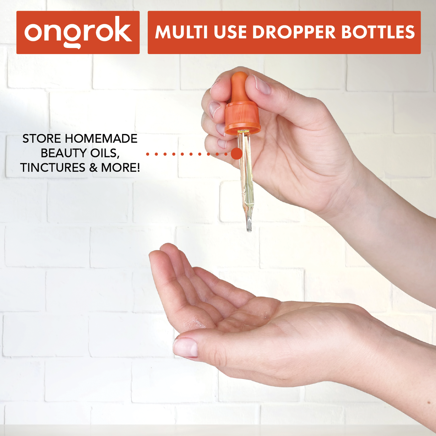 Ongrok Glass Dropper Jars, 6 pack - BuddyBrands - Little Red General Store