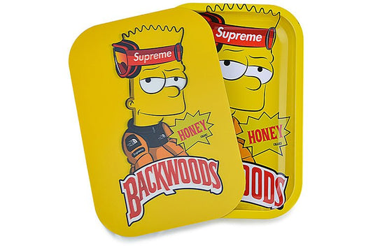 3D Holographic Metal Rolling Tray w/ Magnetic Lid (Design B34) - BuddyBrands - Little Red General Store