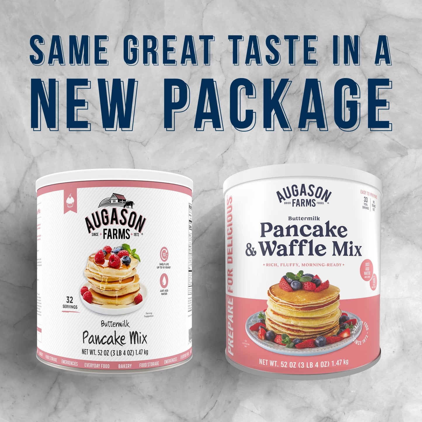 Buttermilk Pancake & Waffle Mix Can, 33 Servings