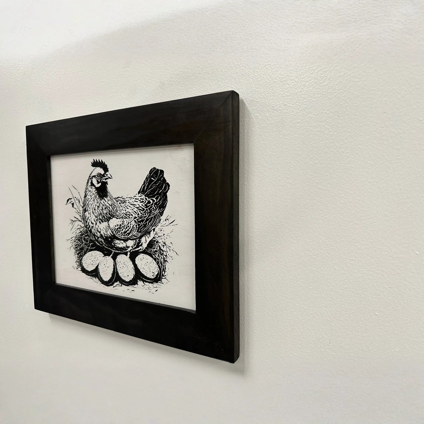 Hidden Gun Safe Recessed In Wall Farmhouse Chicken And Eggs Decoration - Recess In The Wall or Mount On The Wall Gun Safe by Bellewood Designs