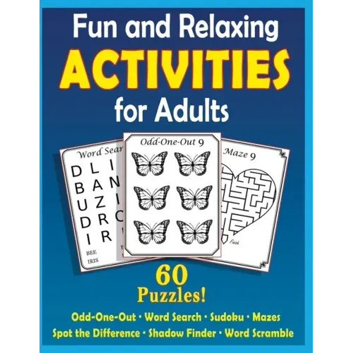 Fun and Relaxing Activities for Adults: Puzzles for People with Dementia [Large-Print]