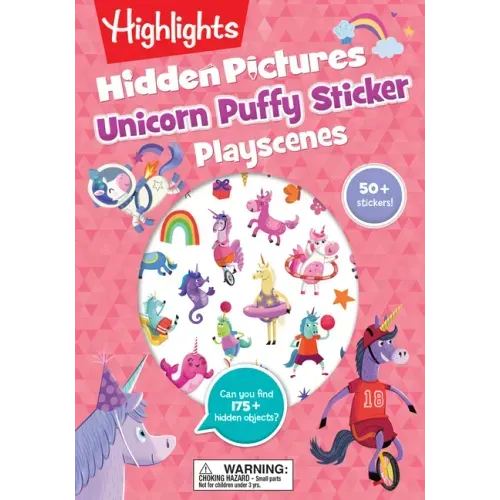 Unicorn Hidden Pictures Puffy Sticker Playscenes: Unicorn Hidden Pictures Puffy Sticker Playscenes (Highlights Puffy Sticker Playscenes): Unicorn Stic