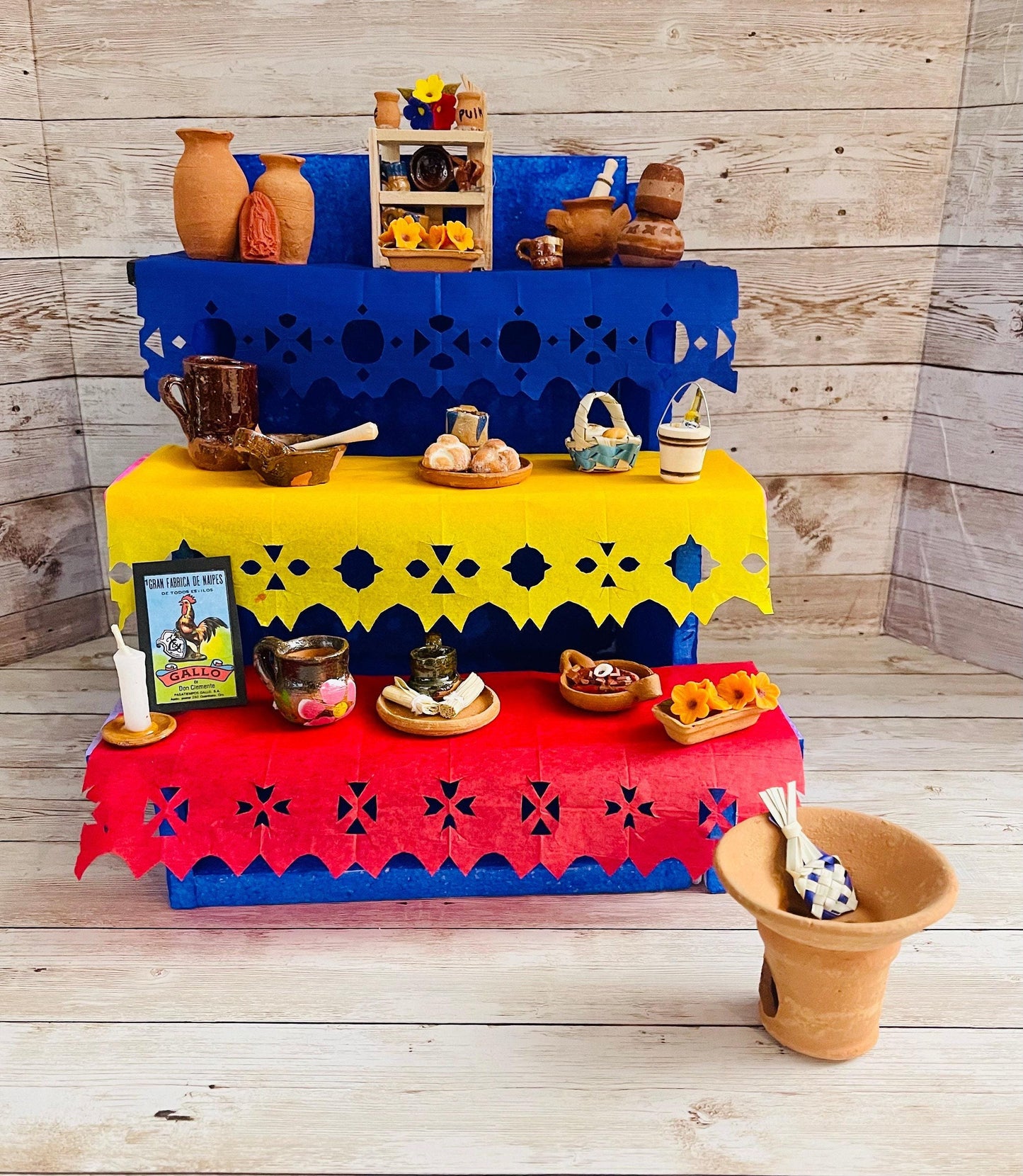Altar de Ofrenda para Dia De Los Muertos Styrofoam Day of the Dead Offering Altar