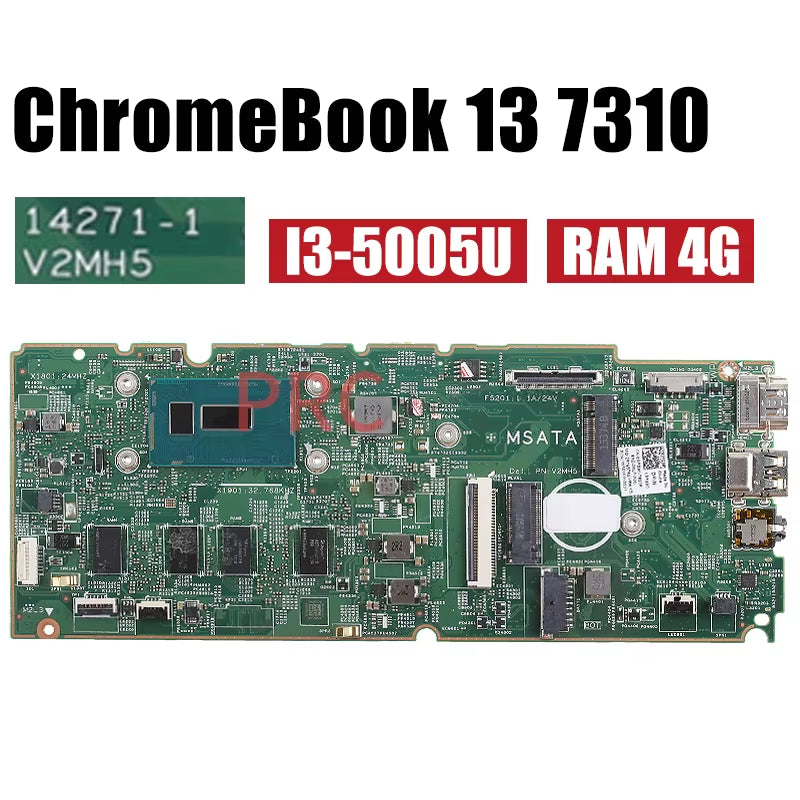For  Chromebook 13 7310 Laptop Motherboard 14271-1 3205U I3-5005U I5-5300U RAM 4G 8G CN-0CP1FV 037T32 Notebook Mainboard