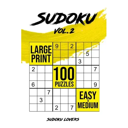 Sudoku Large Print: 100 Easy and Medium Puzzles