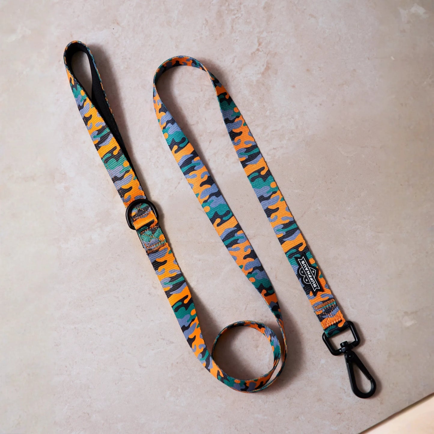 Camo QT Orange Dog Leash