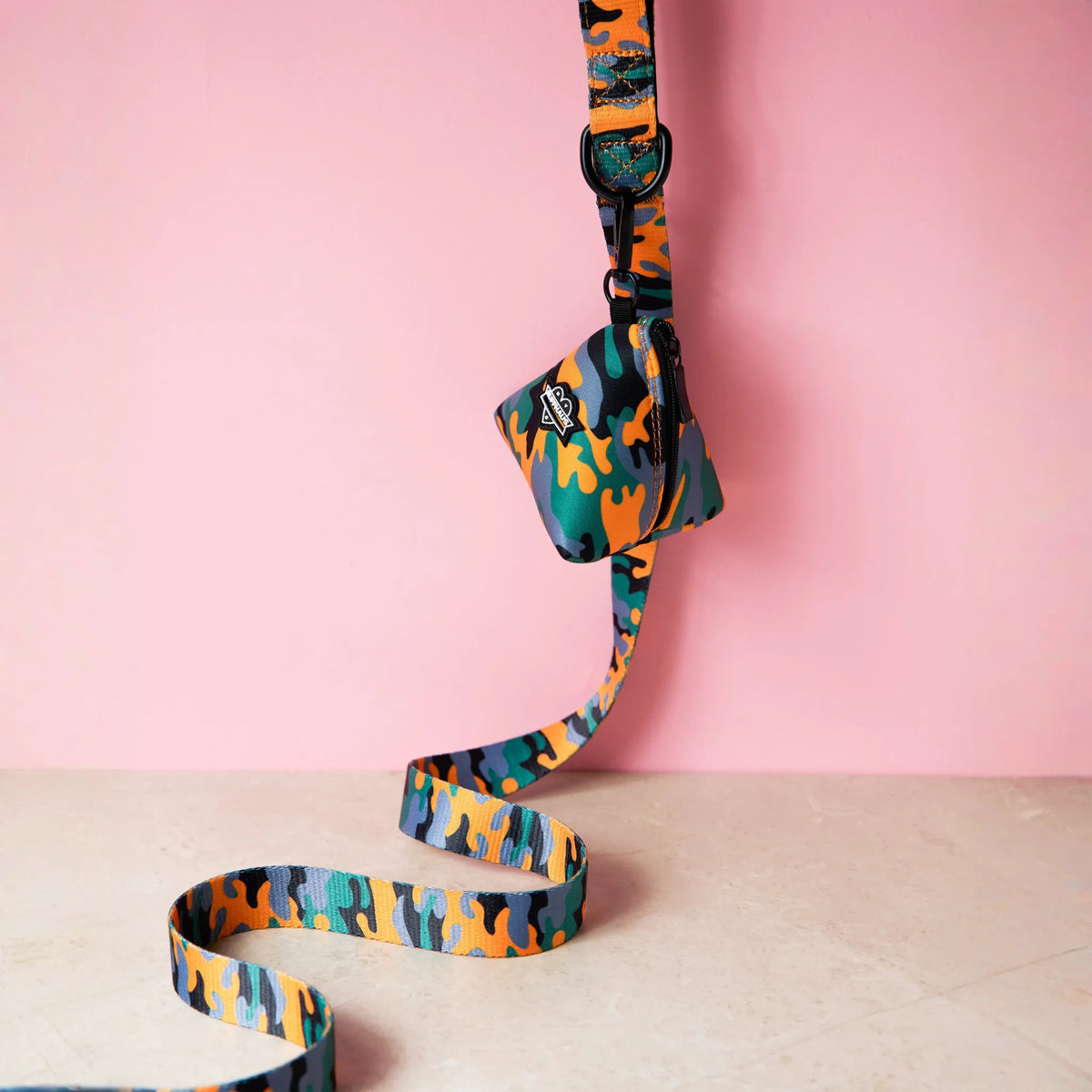 Camo QT Orange Dog Leash - 🆕 New Arrivals, Sellers in New York, All Products, Products from RUFFHAUS NYC, 🐾 Animals + Pet Supplies 🐾, 🐾 Pet Leashes 🐾, 🐾 Pet Supplies - Little Red General Store