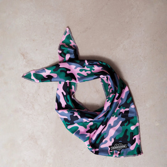 Camo QT Pink Cooling Bandana