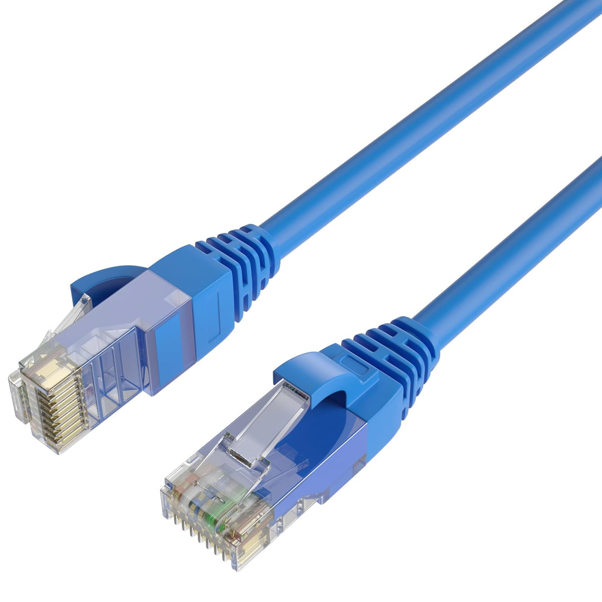 QualGear Cat 6 Round Ethernet Cable, CCA, 24 AWG, 250 MHz, RJ45