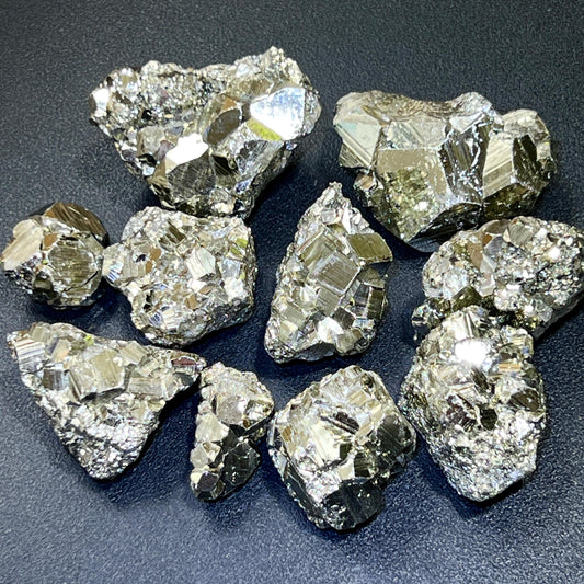 Extra Quality Premium Pyrite Small Crystal Clusters (By The Piece Or Pound) Peru Rough Wholesale