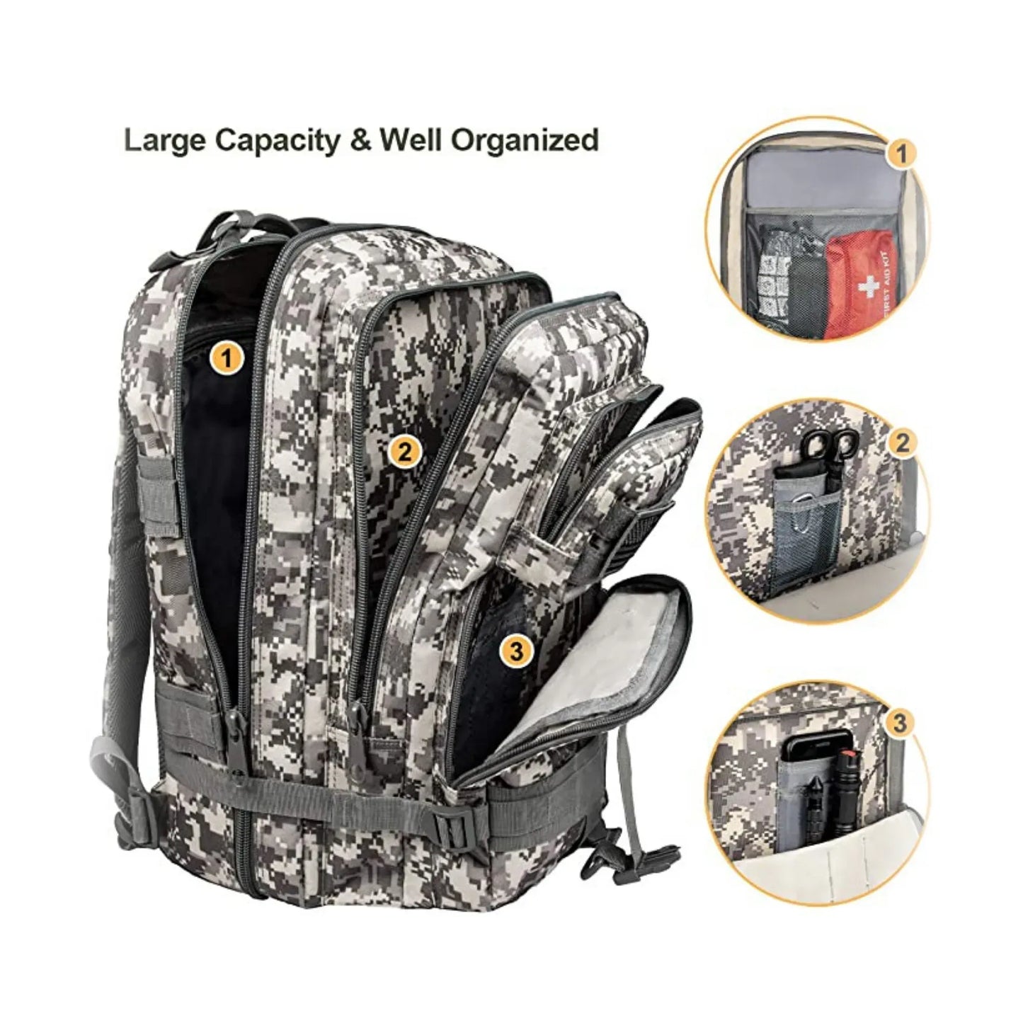 JupiterGear 25L Unisex Backpack Molle Bag Rucksack Range Bag