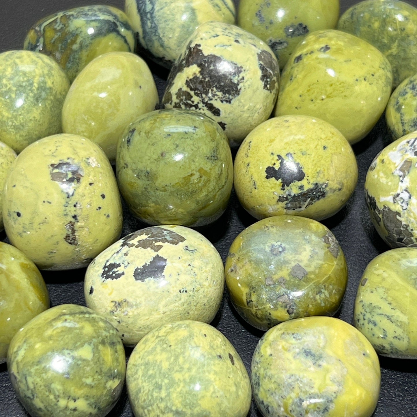 Green Serpentine Tumbled Stones (By The Piece or Pound) Bulk Wholesale Lot Polished Gemstones Supply