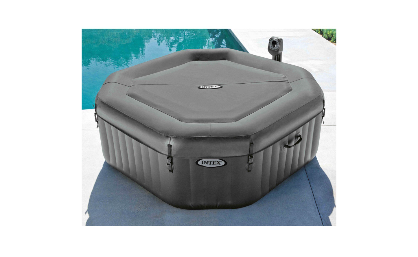 Intex PureSpa 120 Bubble Jets 4 - Person Octagonal Portable Inflatable Hot Tub - Celebrating You - Little Red General Store