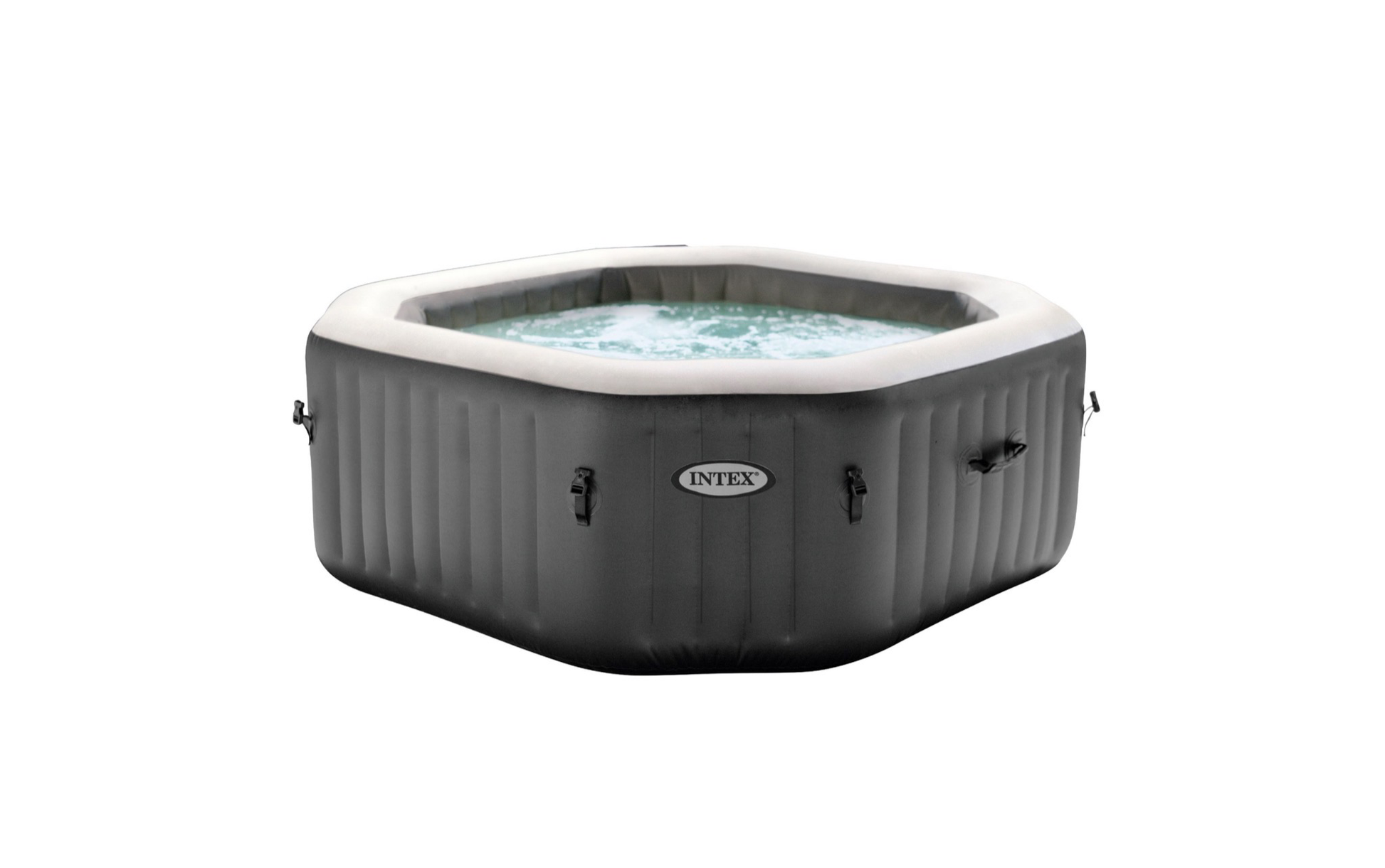 Intex PureSpa 120 Bubble Jets 4 - Person Octagonal Portable Inflatable Hot Tub - Celebrating You - Little Red General Store