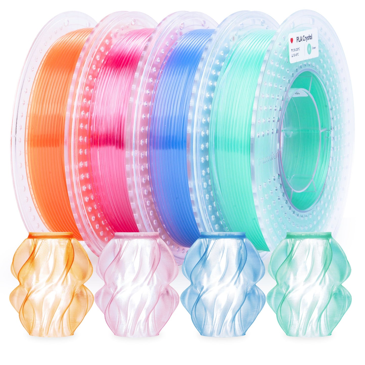 PLA Transparent Gradient Variety Pack (4x200g)