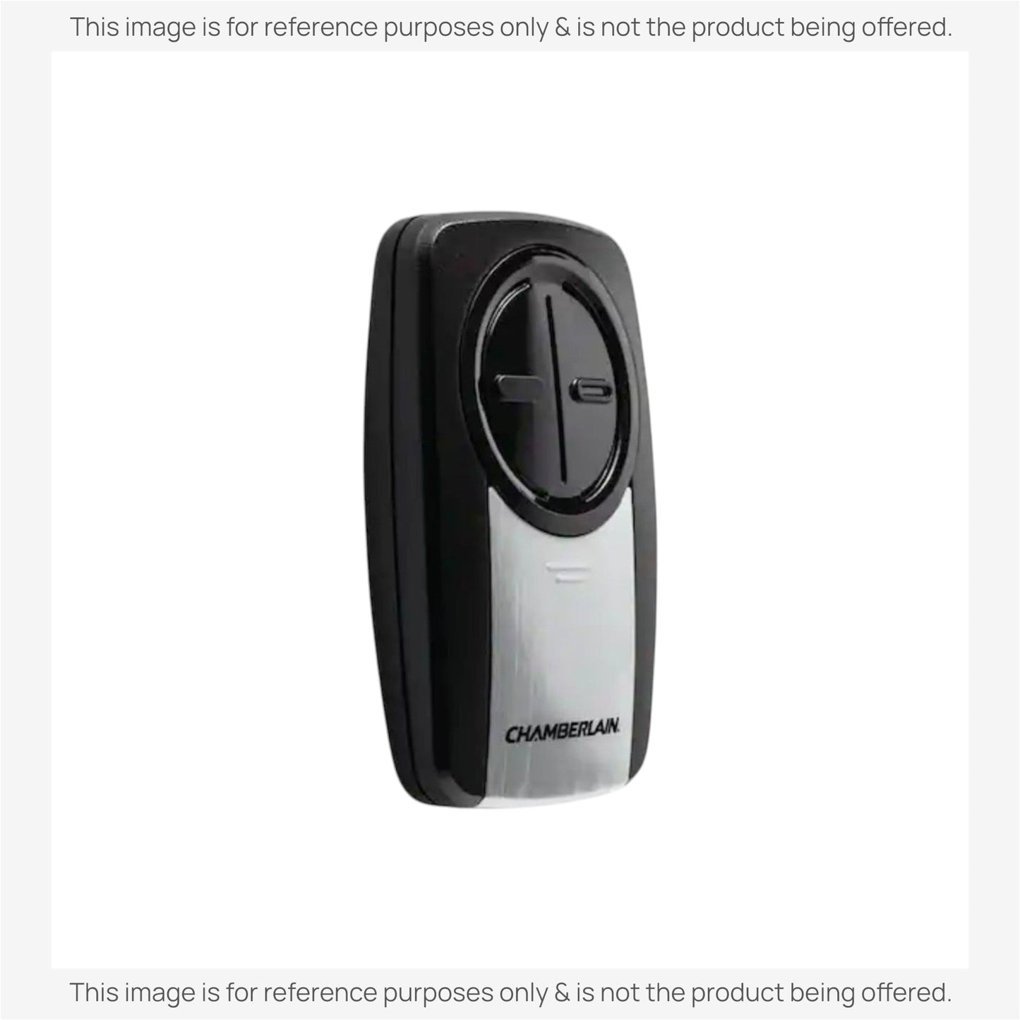 Substitute for Chamberlain KLIK3U-SS Universal Clicker with DIP Switch Pairing Garage Door Opener Remote Control [375UT-2button]
