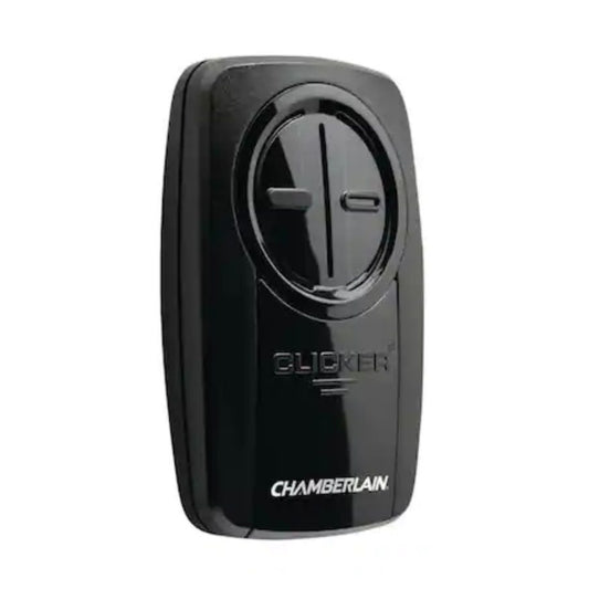 Substitute for Chamberlain KLIK5U-BK2 Universal Clicker with Learn button Garage Door Opener Remote Control [375UT-2button]