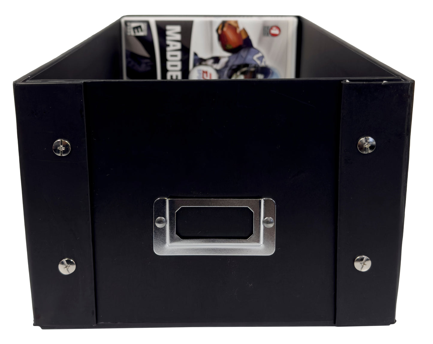 CheckOutStore Black DVD Cases Storage Box (Holds 25 Cases)