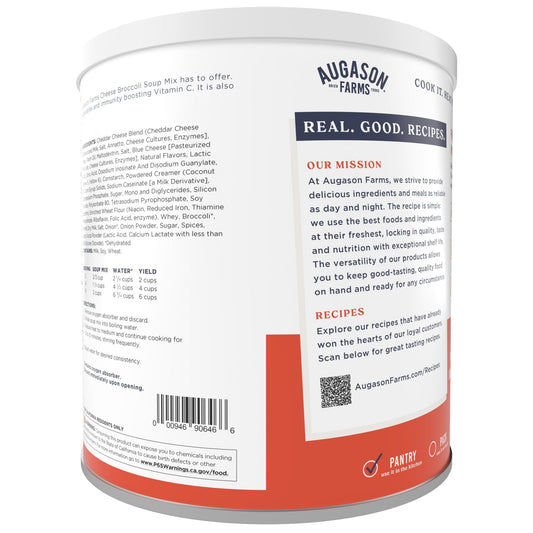 Cheesy Broccoli Soup Mix Can, 38 Servings