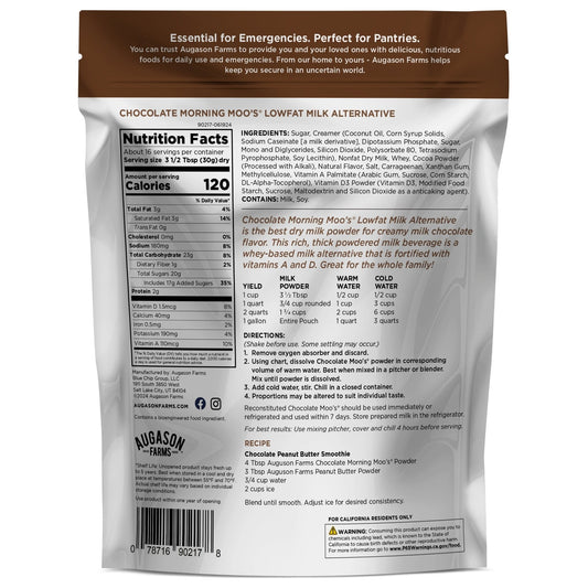 Chocolate Morning Moo's Milk Alternative Pouch, 16 Servings