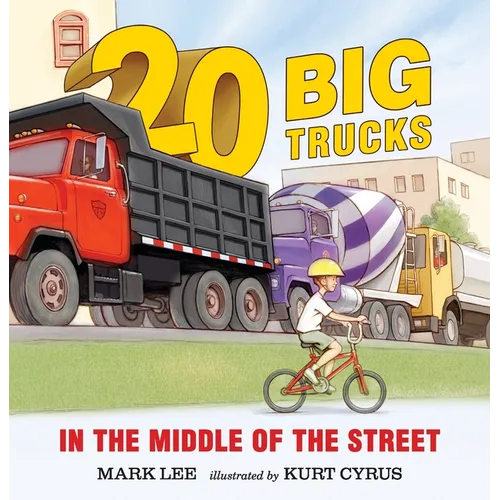 Twenty Big Trucks in the Middle of the Street