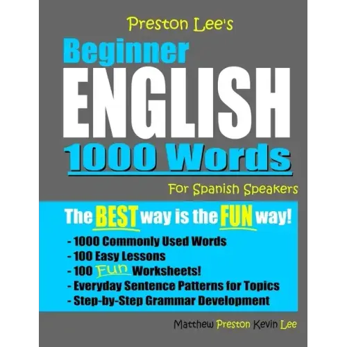 Preston Lee's Beginner English 1000 Words For Spanish Speakers