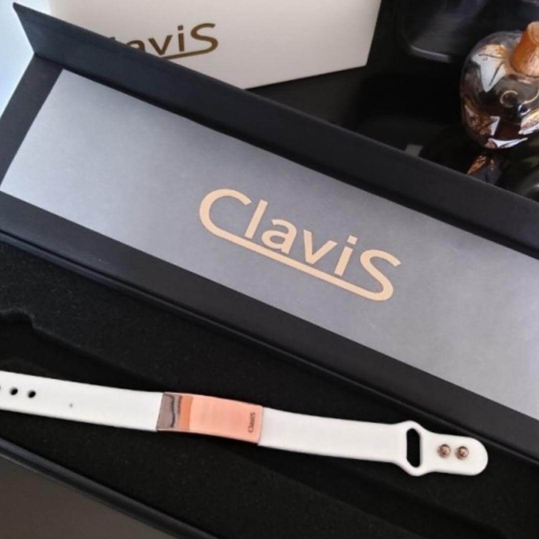 Tera High Power Gauss Magnetic Therapy Bracelet - Black Band Rose Gold