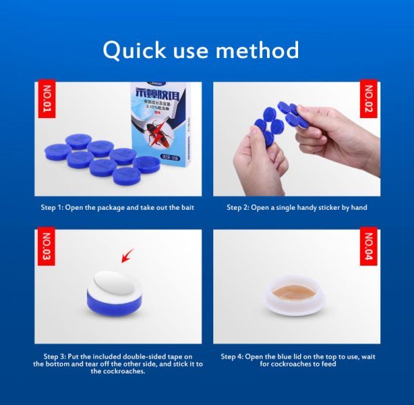 Cockroach Killer Bait Stickers for Effective Control