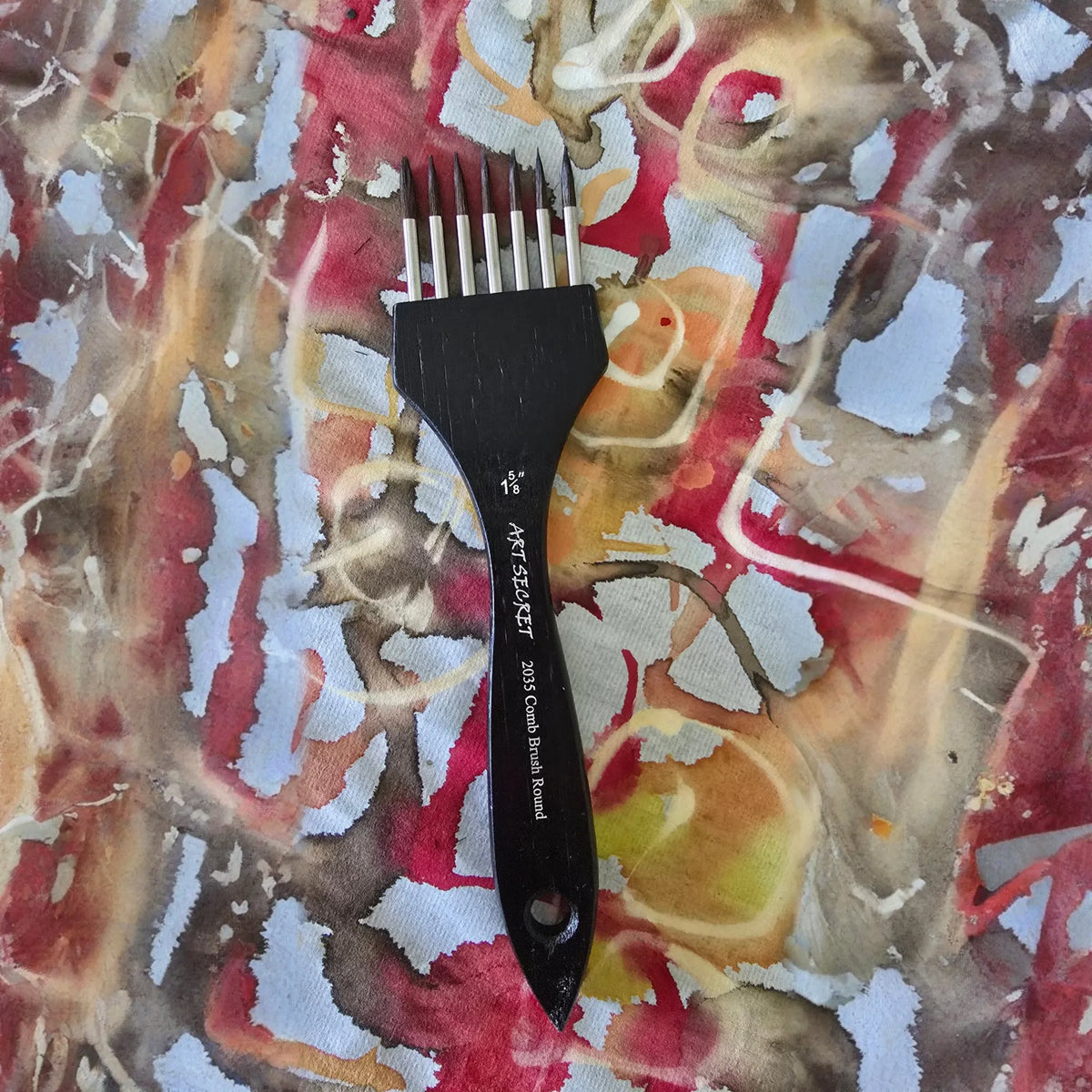 Comb Paintbrush – Flat (1 5/8") and Pointed (1 5/8") Bristle Head - 🆕 New Arrivals, All Products, Sellers in Montana, Products from Elizabeth Schowachert Art, 🎨 Arts + Entertainment, 🎨 Hobbies + Creative Arts - Little Red General Store