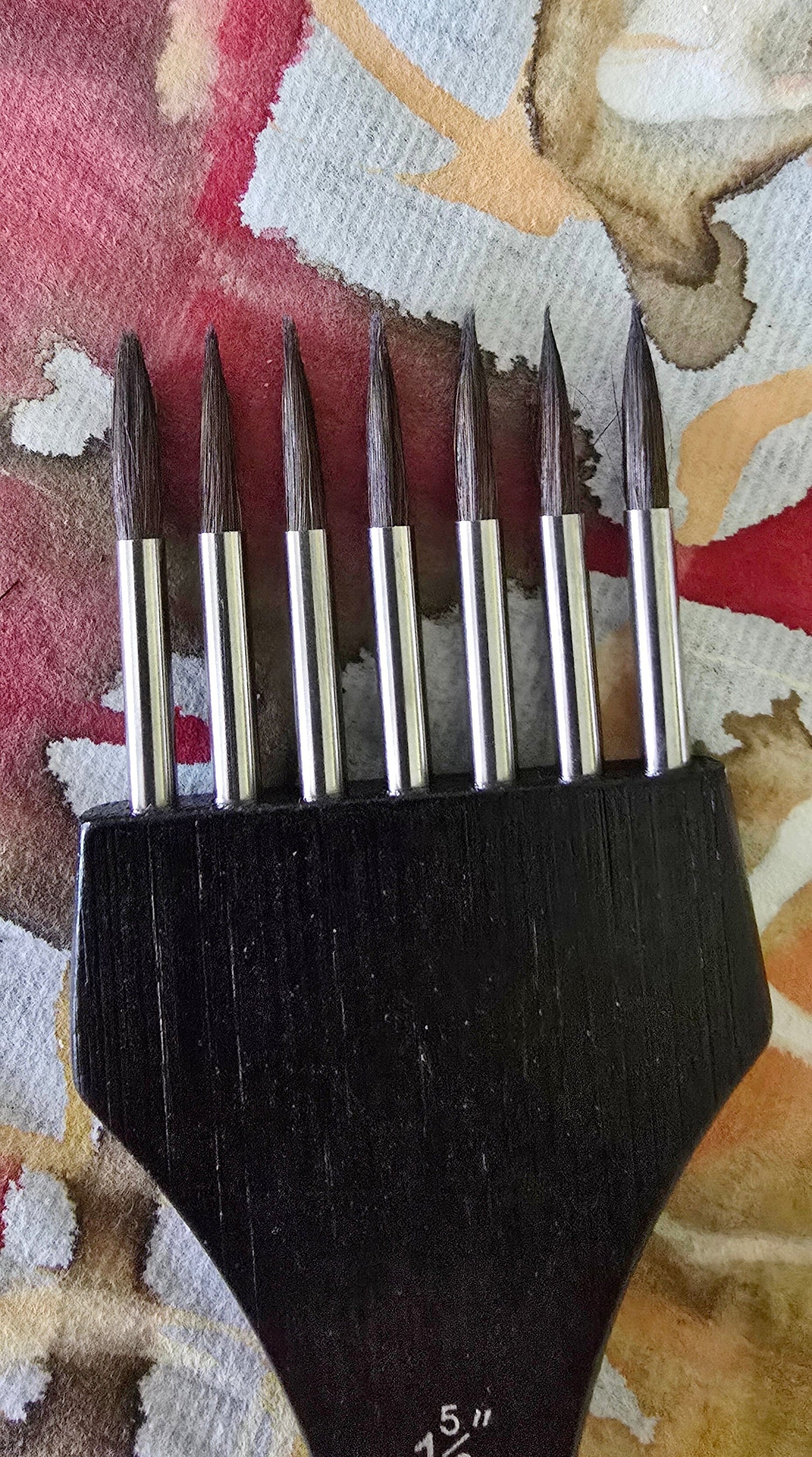 Comb Paintbrush – Flat (1 5/8") and Pointed (1 5/8") Bristle Head