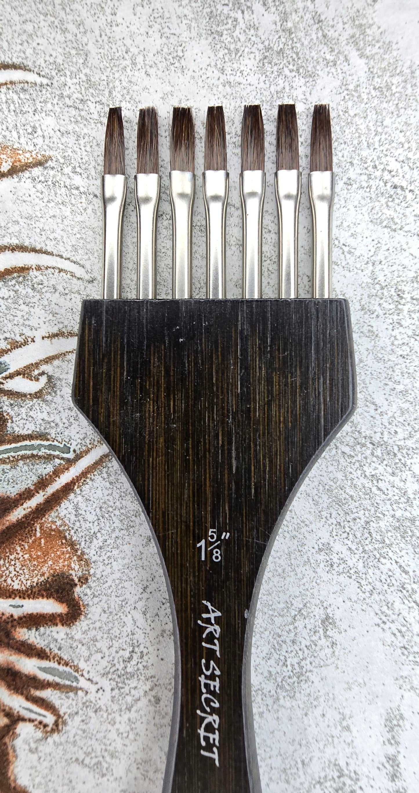 Comb Paintbrush – Flat (1 5/8") and Pointed (1 5/8") Bristle Head