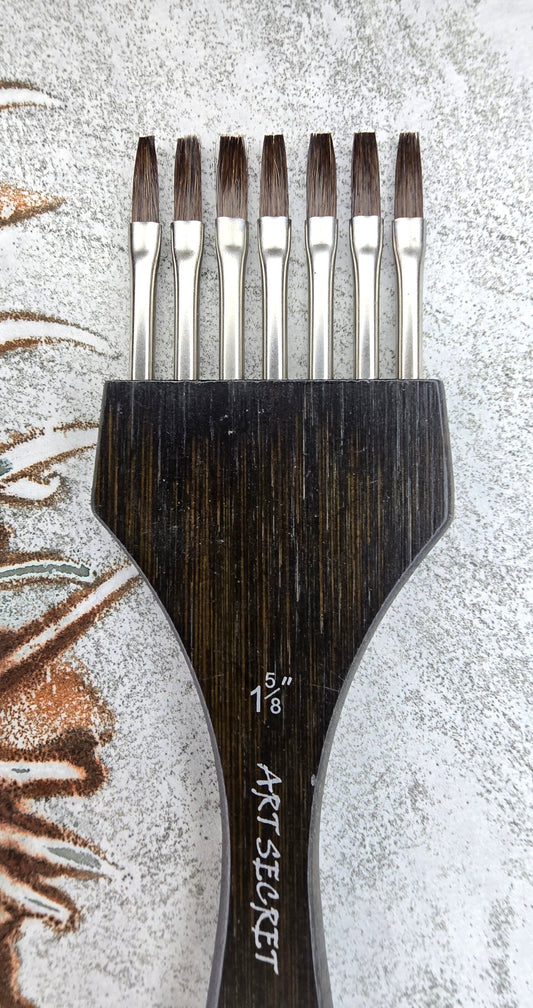 Comb Paintbrush – Flat (1 5/8") and Pointed (1 5/8") Bristle Head