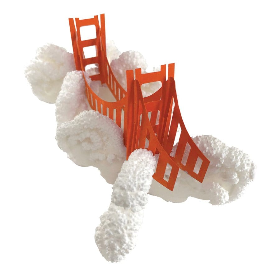 Crystal Growing: Golden Gate Bridge