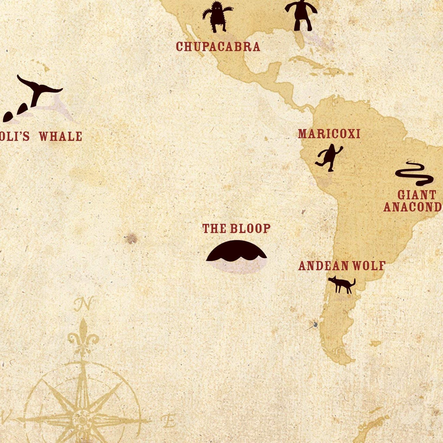 Cryptids  of the World Postcard