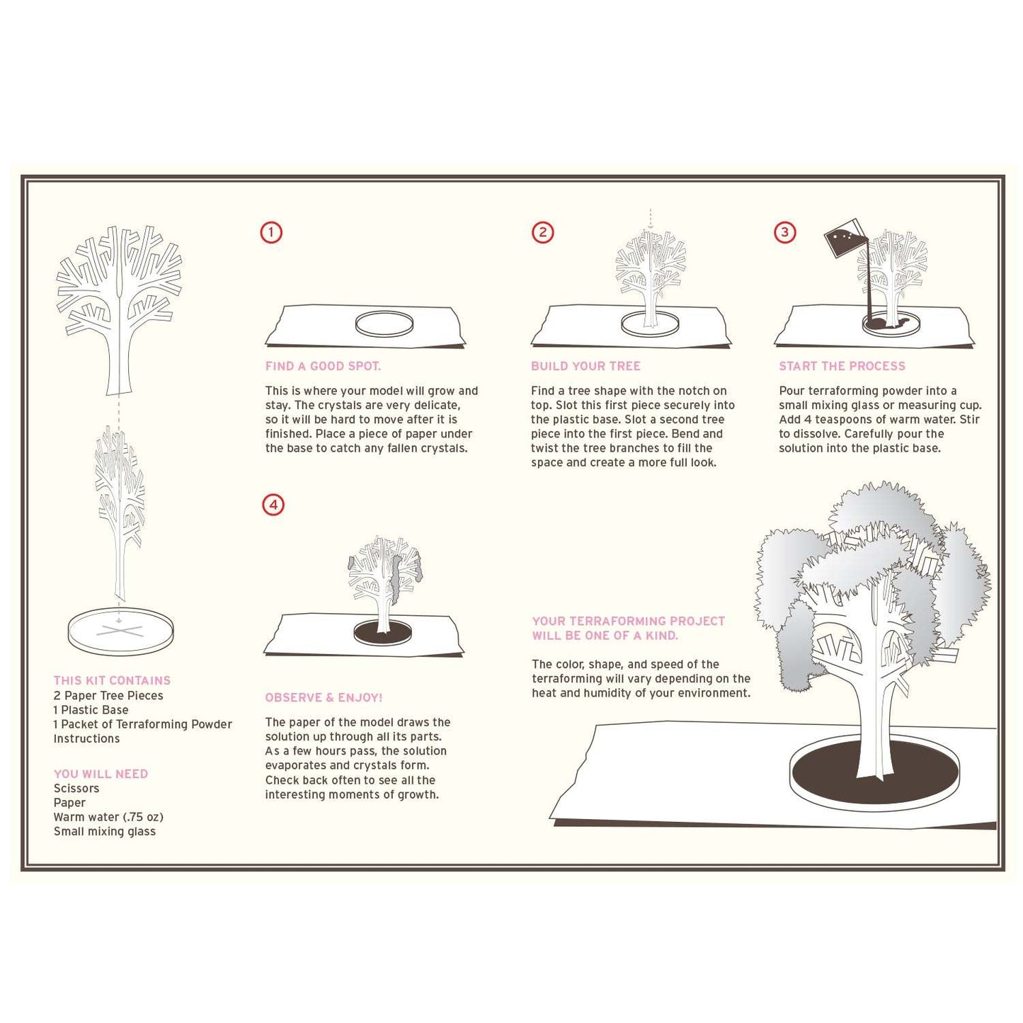Crystal Growing: Cherry Tree
