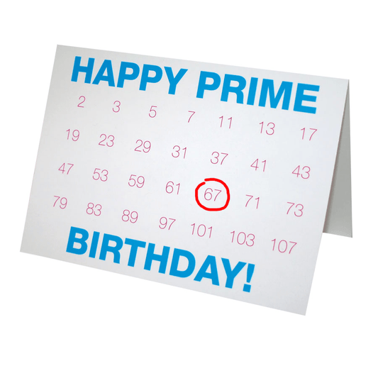 Happy Prime Birthday Card