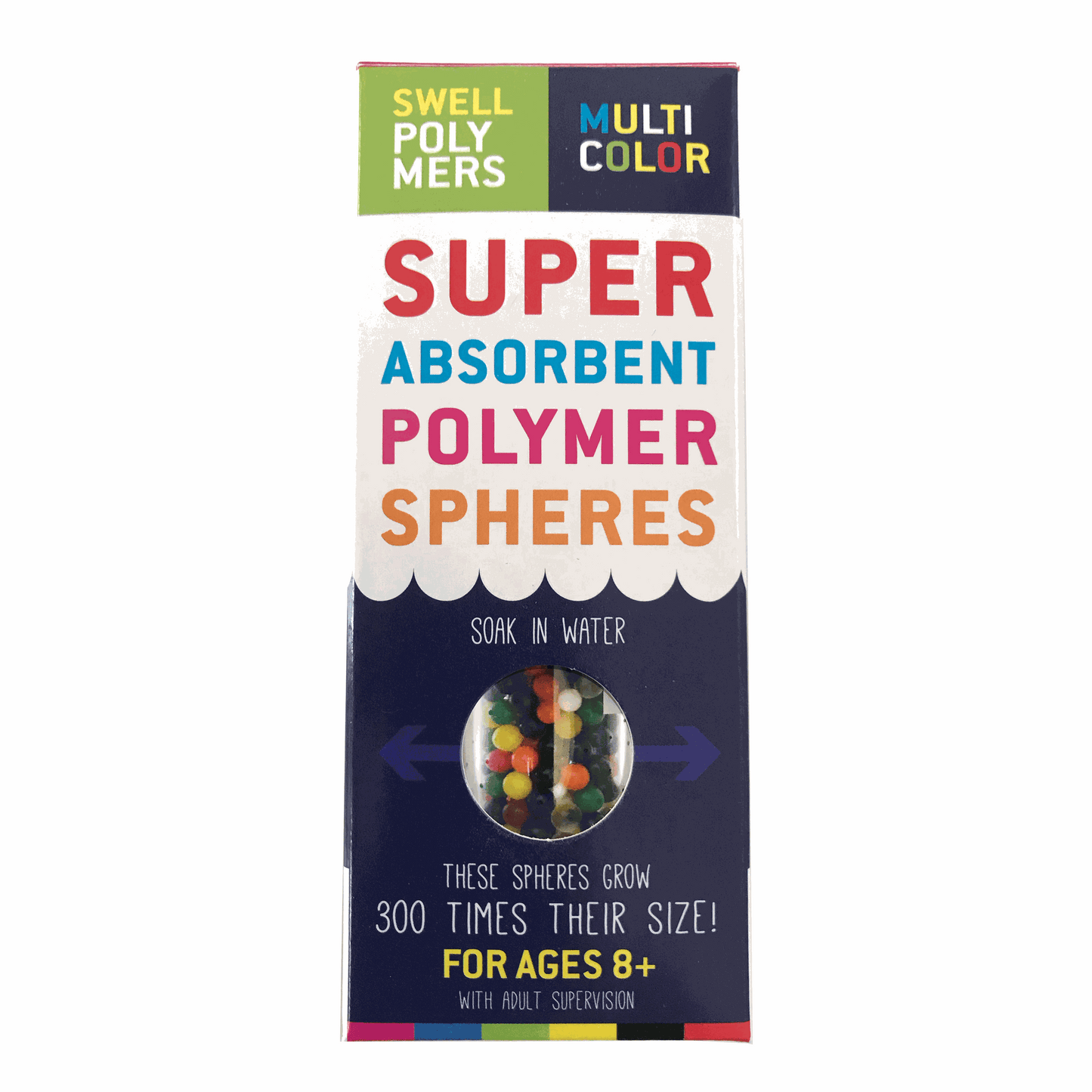 Swell polymer spheres (multi-colored)