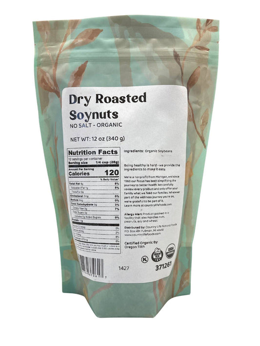Soynuts, Dry Roasted, Organic, No Salt