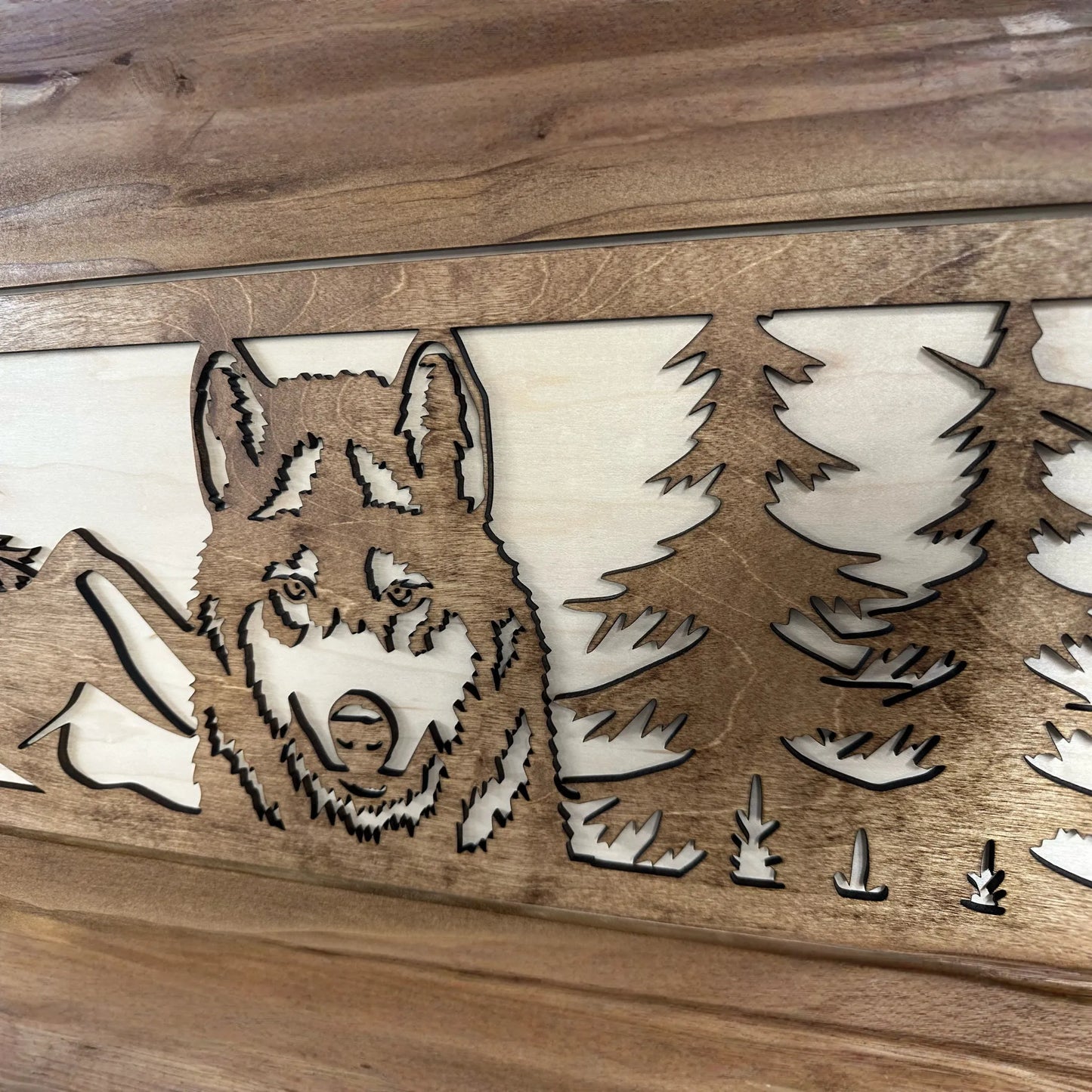 Coat Rack Hidden Gun Storage - Wolf In The Mountains