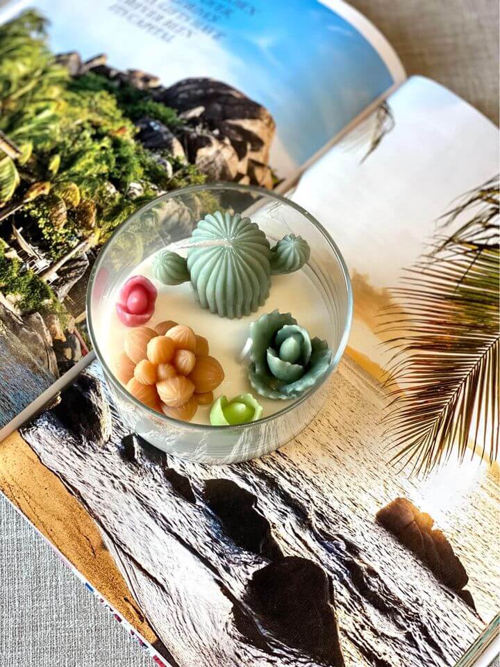 Garden Escape Handmade Terrarium Scented Candle - Crazy About Candles - Little Red General Store