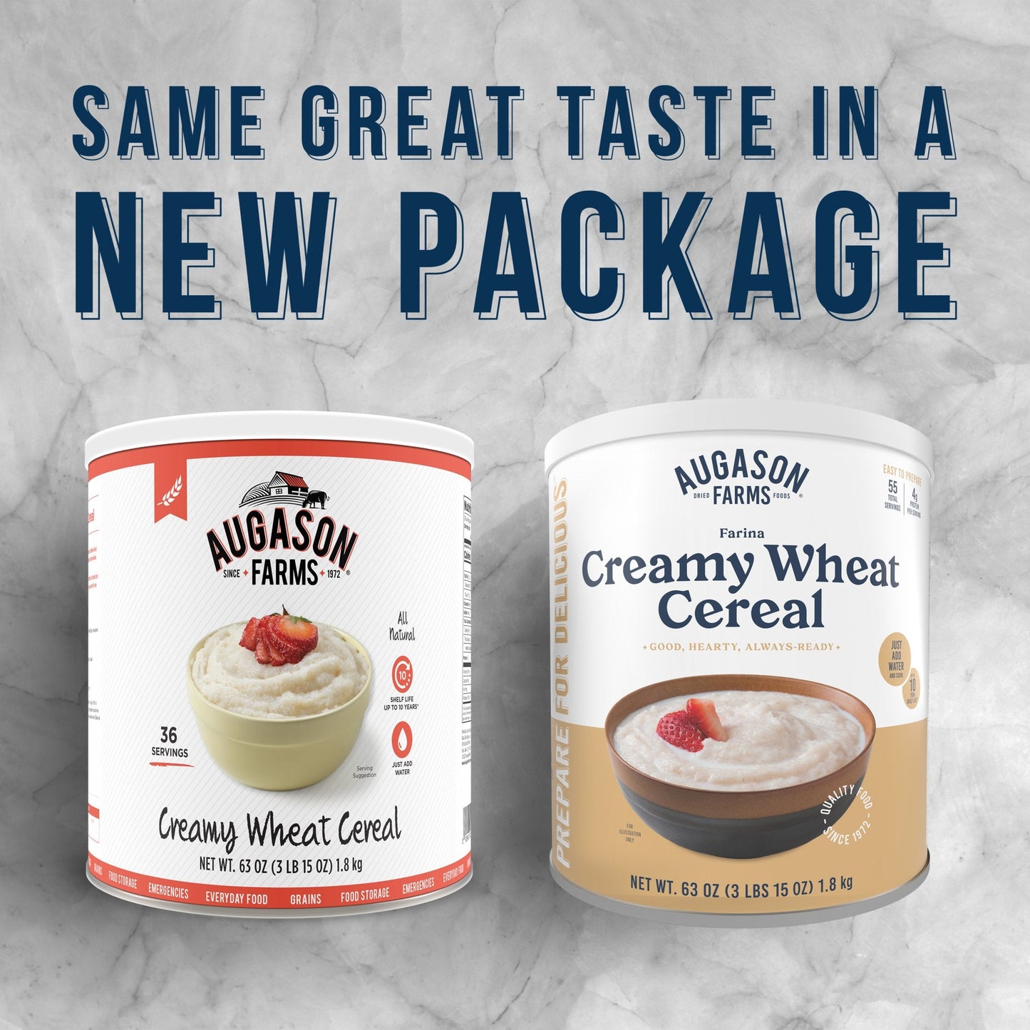 Creamy Wheat Cereal Can, 55 Servings