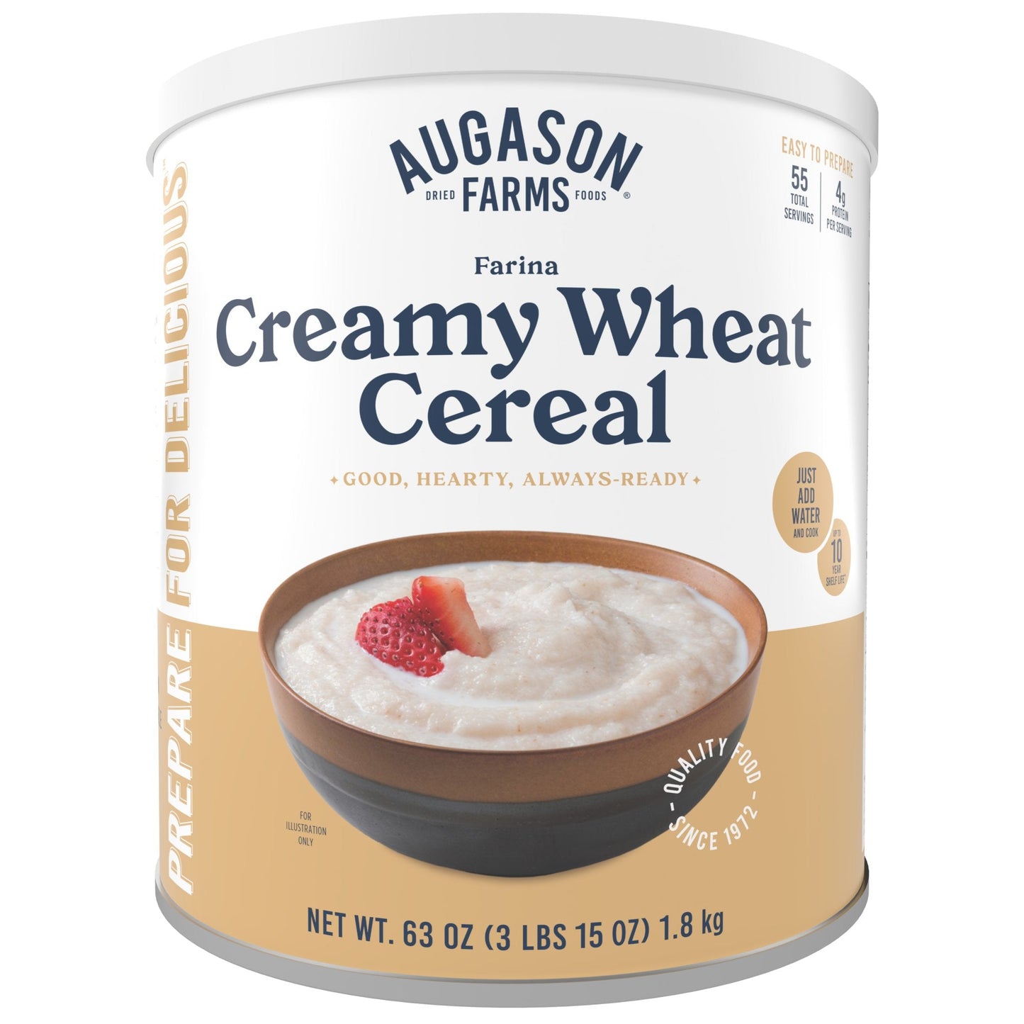 Creamy Wheat Cereal Can, 55 Servings