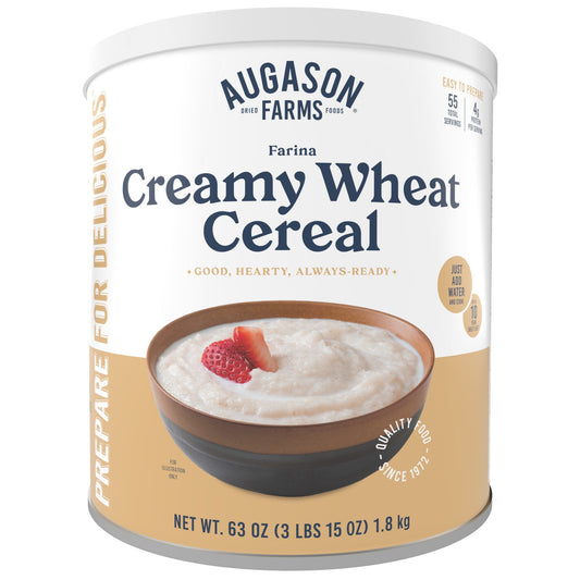 Creamy Wheat Cereal Can, 55 Servings