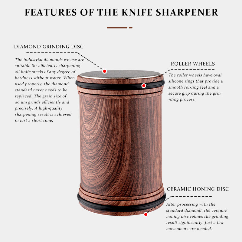 Original Diamond Rolling Knife Sharpener Set 1000/3500 Grit