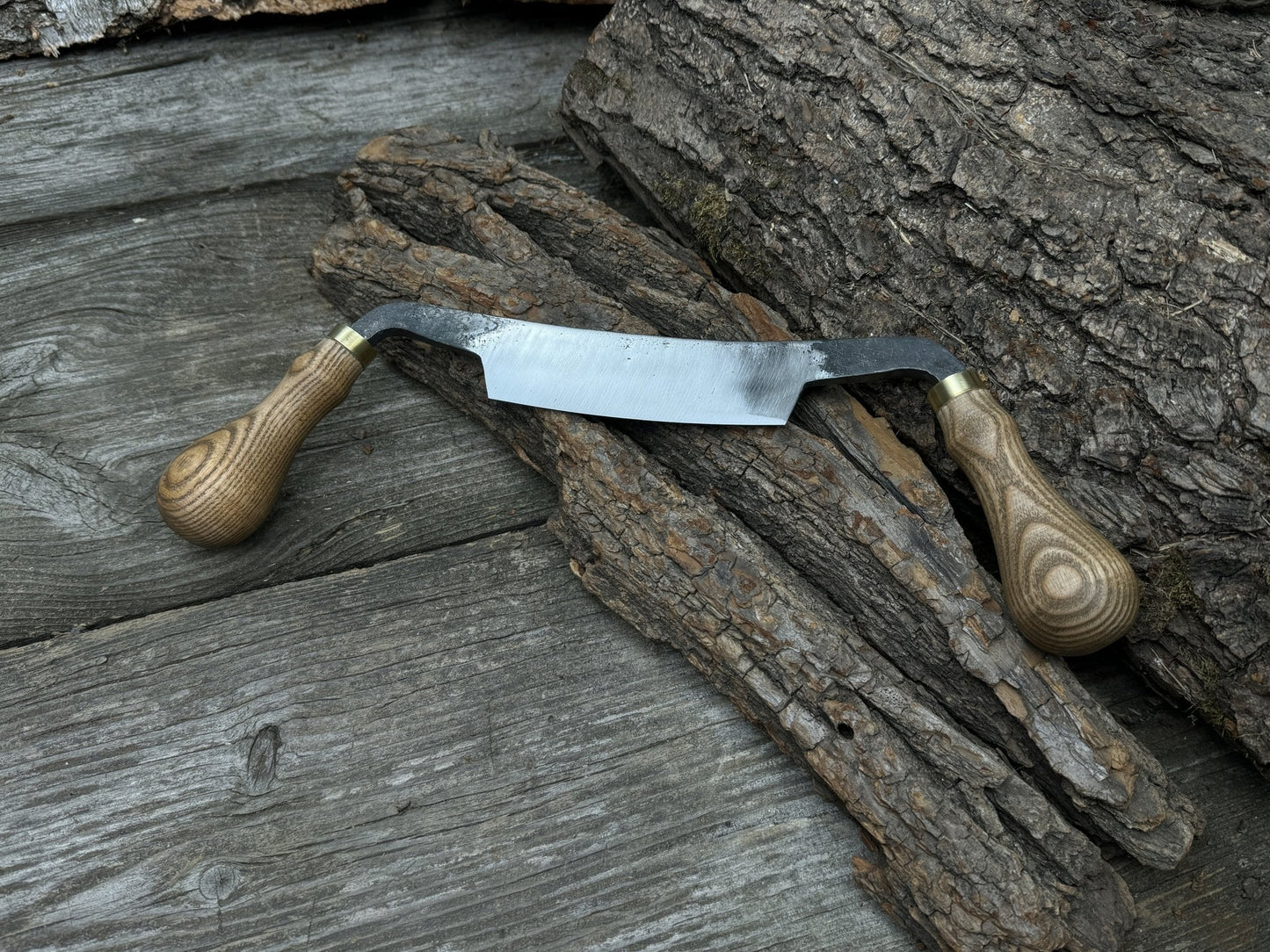 Curved Draw Knife (Push/Pull Shave), 10.5 cm (4.1 inch) Cutting Edge
