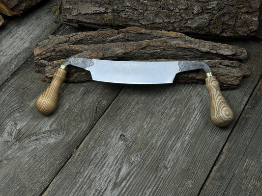Curved Draw Knife (Push/Pull Shave), 14.5 cm (5.7 inch) Cutting Edge