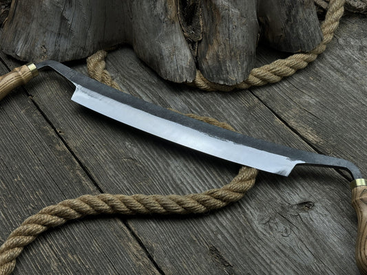 Curved Draw Knife (Push/Pull Shave), 25.5 cm (10 inch) Cutting Edge